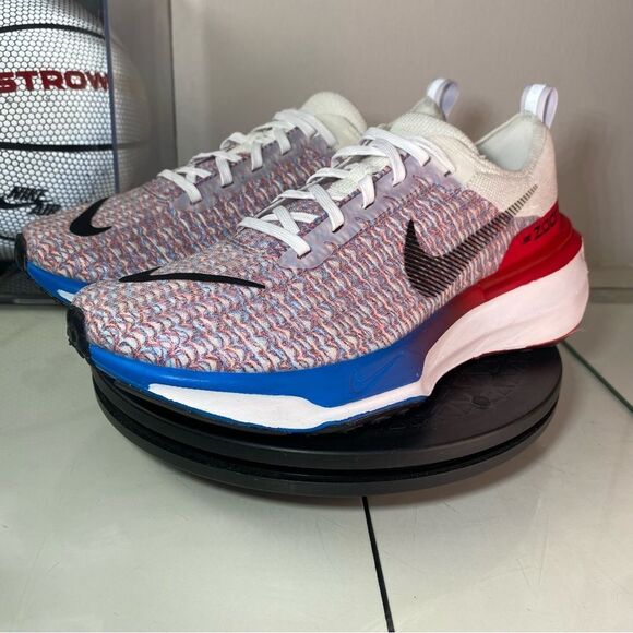 🆕 Nike	ZoomX Invincible 3 'White Photo Blue Red' - Mens 8.5 - Picture 1 of 11